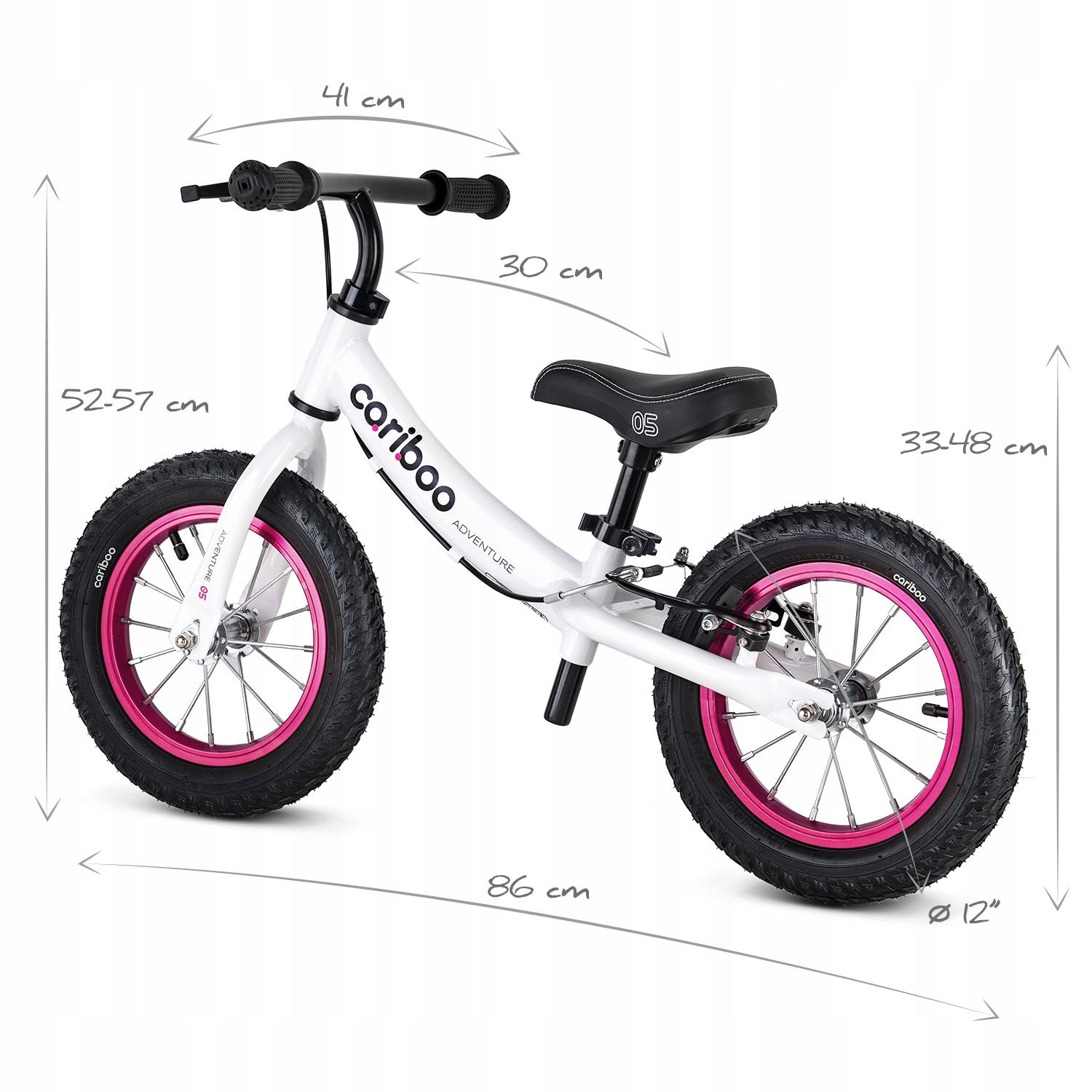 Balance bike CARIBOO ADVENTURE pumped wheels Kid's age 3＋ years