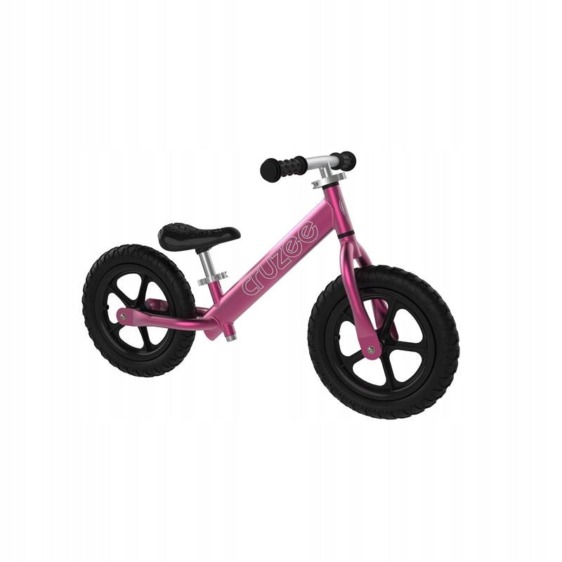 Balance bike CRUZEE 1.9 kg 12" Pink/black wheels. Nev