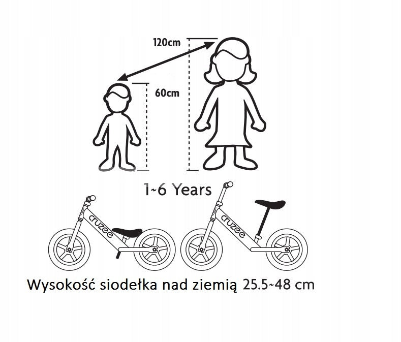 Balance bike Cruzee 12" silver Model Cruzee