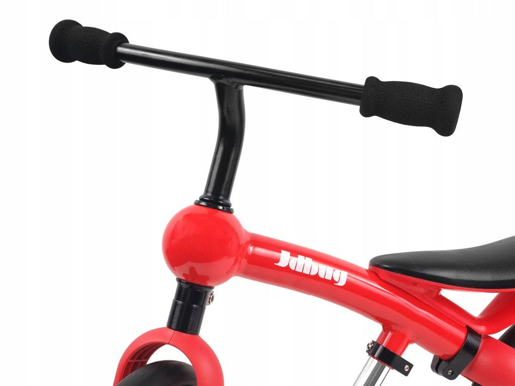Balance bike Jd Bug red alu lightweight rubber wheels saddle adjustment Weight 3 kg