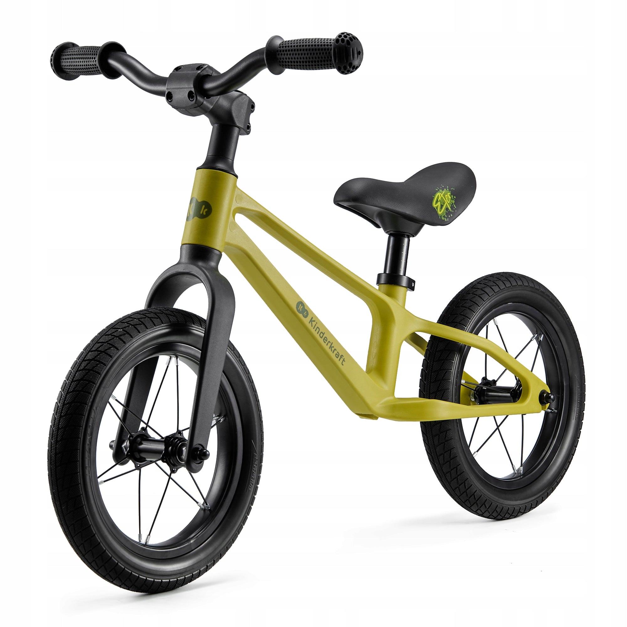 Balance bike Kinderkraft ETER 12" black, yellow