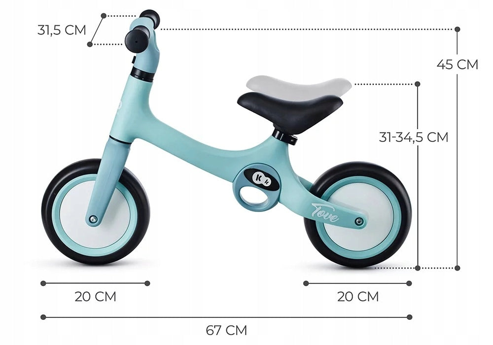 Balance bike Kinderkraft Tove 8" beige Wheel size in inches 8"