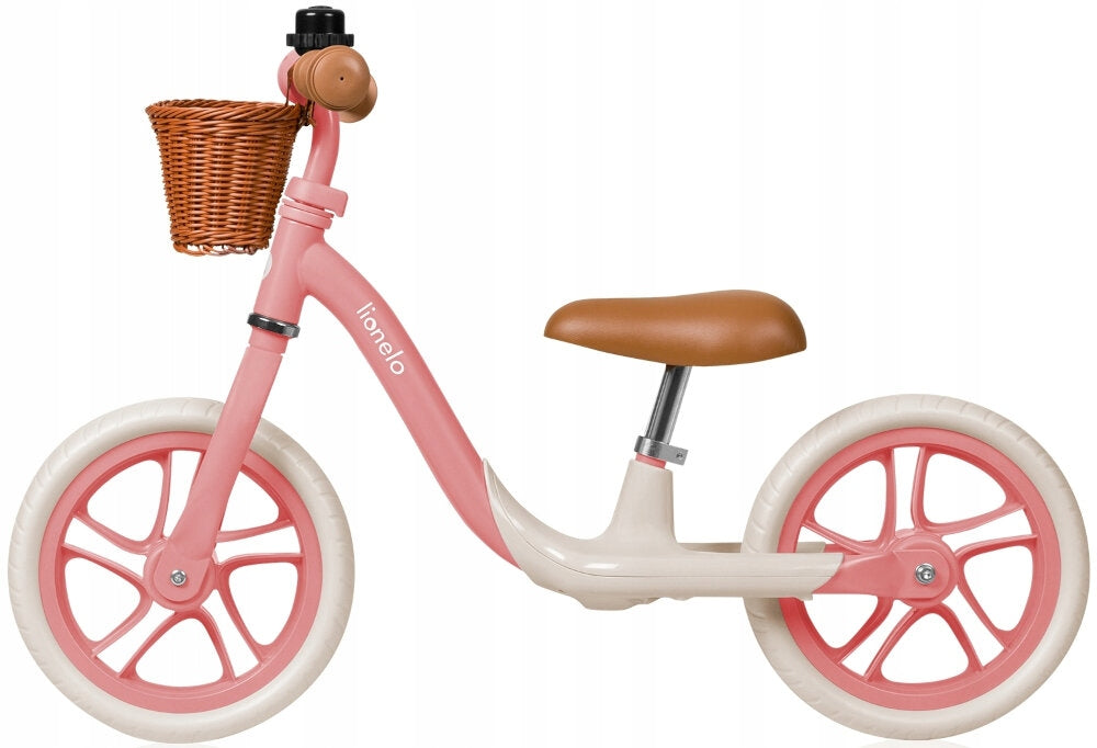 Balance bike LIONELO Alex Plus Pink Brake none