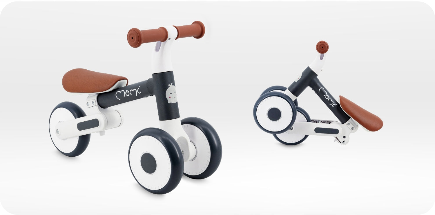 Balance bike MoMi DEX graphite - from 1 year light folding tricycle Packaging status original