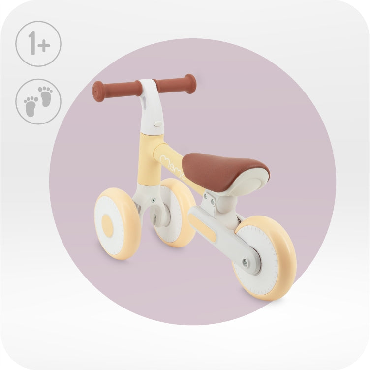 Balance bike MoMi DEX yellow - from 1 year light folding tricycle Manufacturer code ROBI00071