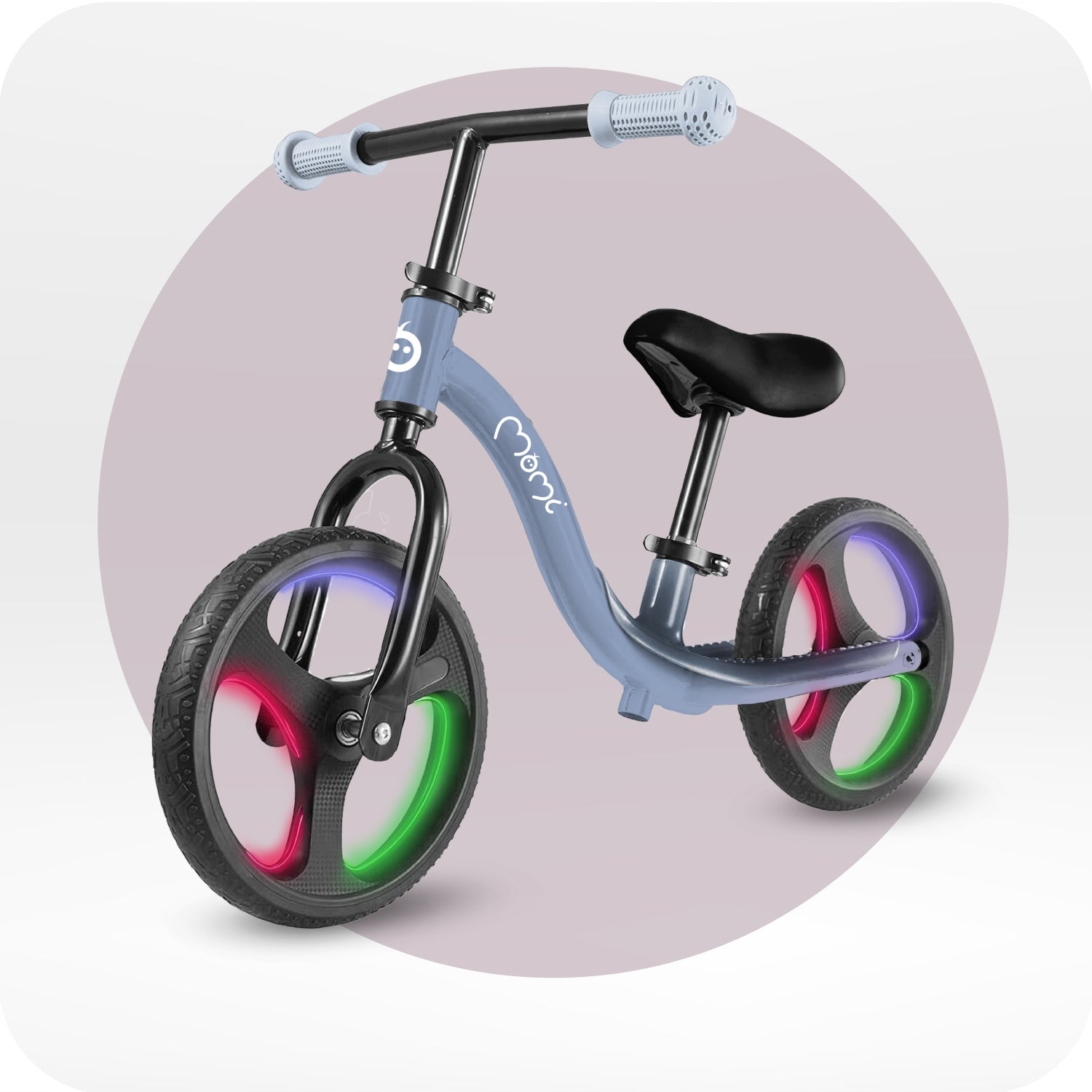 Balance bike MoMi ISOKA blue - light LED wheel adjustment for 2 years Manufacturer code ROBI00075