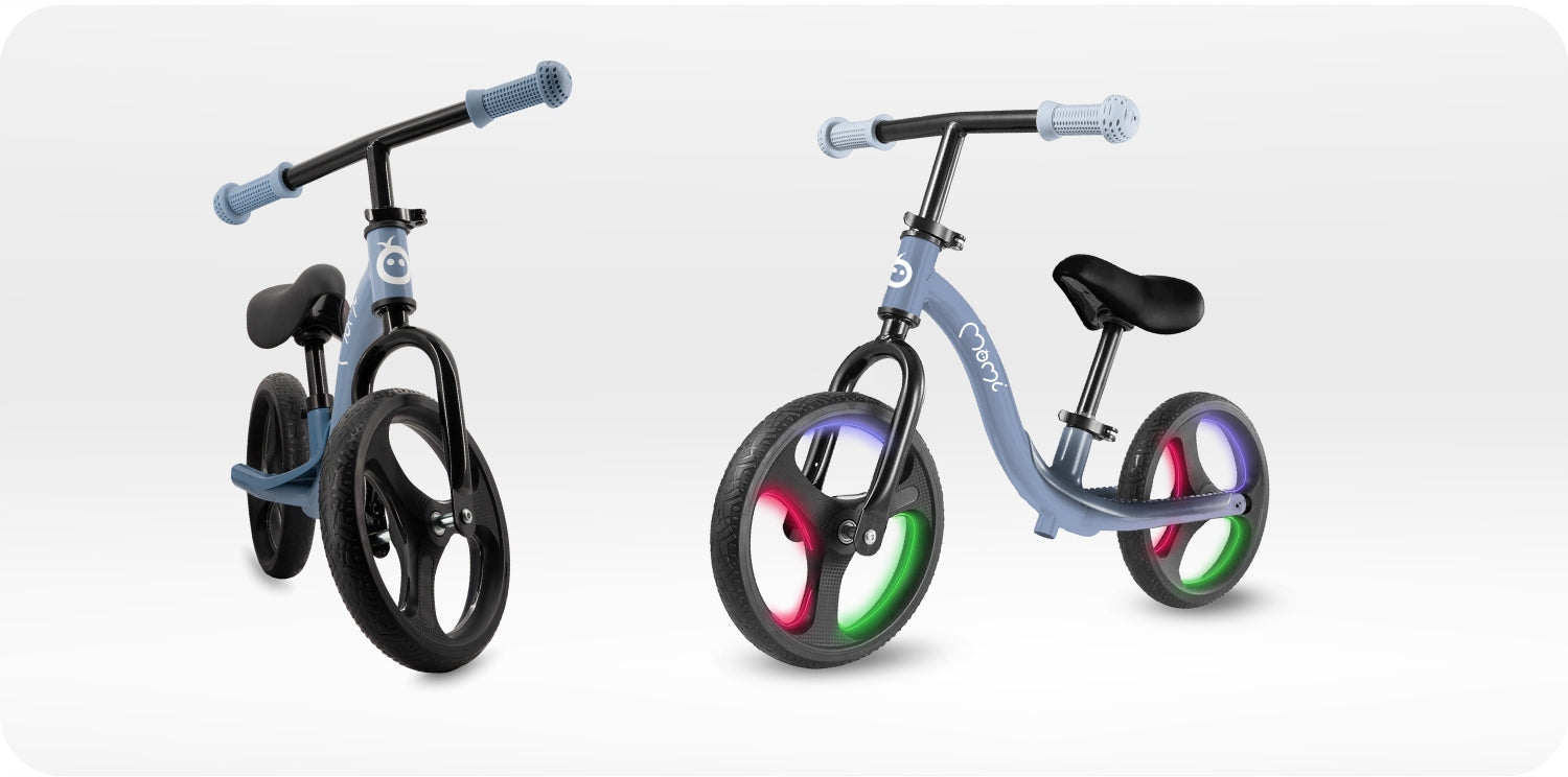 Balance bike MoMi ISOKA blue - light LED wheel adjustment for 2 years Packaging status original