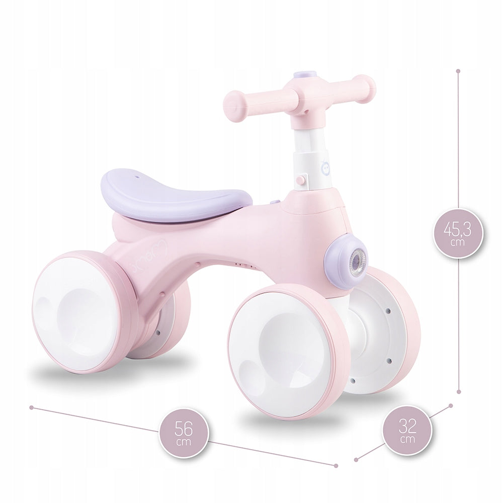 Balance bike MoMi TOBIS pink - from 2 years light horn light up to 20kg Manufacturer code ROBI00042