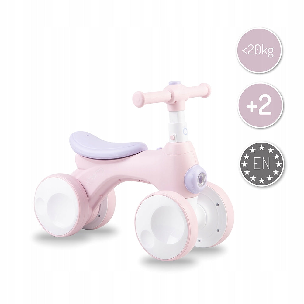 Balance bike MoMi TOBIS pink - from 2 years light horn light up to 20kg Packaging status original