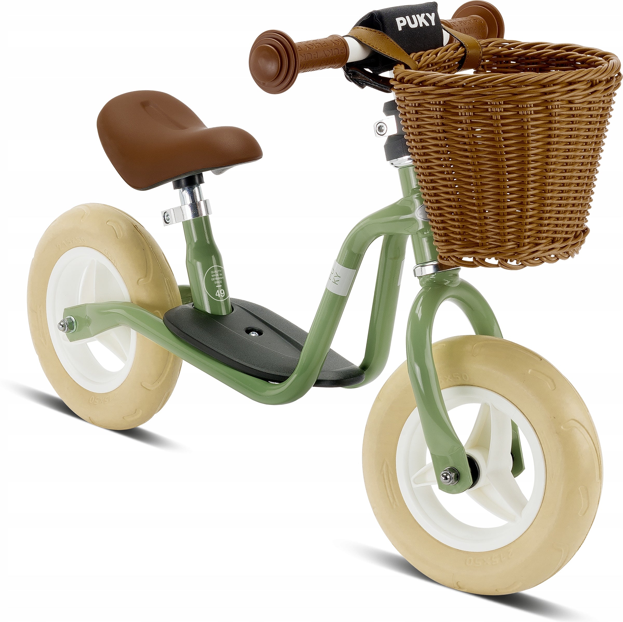 Balance bike PUKY LR M Classic retro green 4093 with cart Manufacturer code 4093