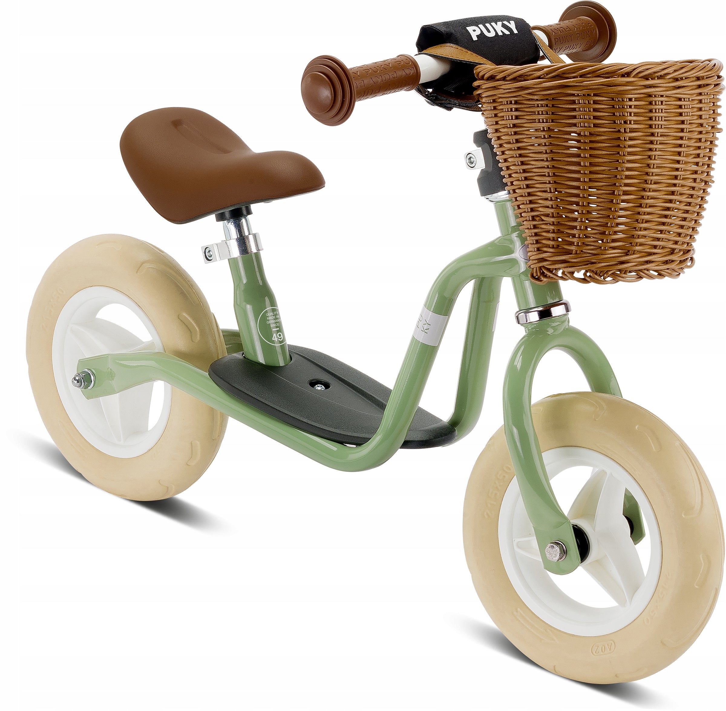 Balance bike PUKY LR M Classic retro green 4093 with cart Packaging status original