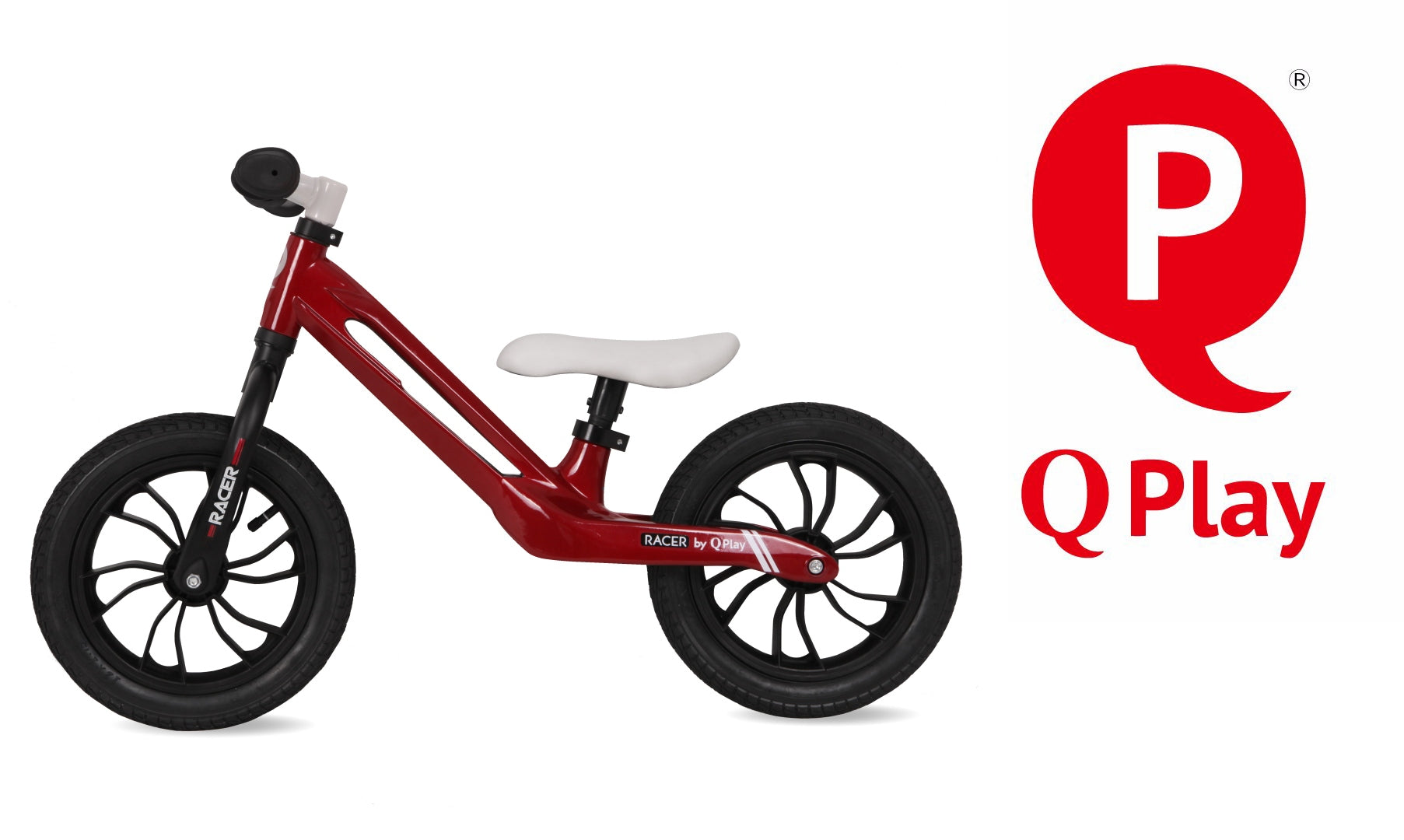 Balance bike Qplay Racer 12" red MAGNESIUM Frame steel