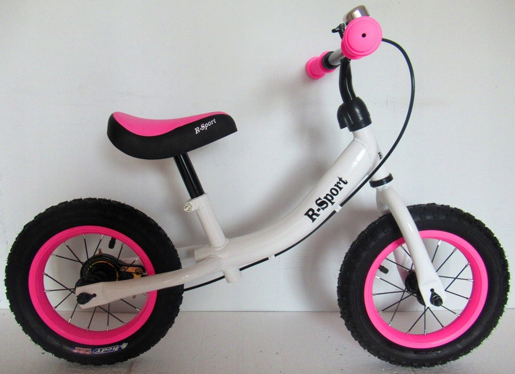 Balance bike R3wp R-Sport 12'' Pumped wheels Model Rowerek R3 white pink