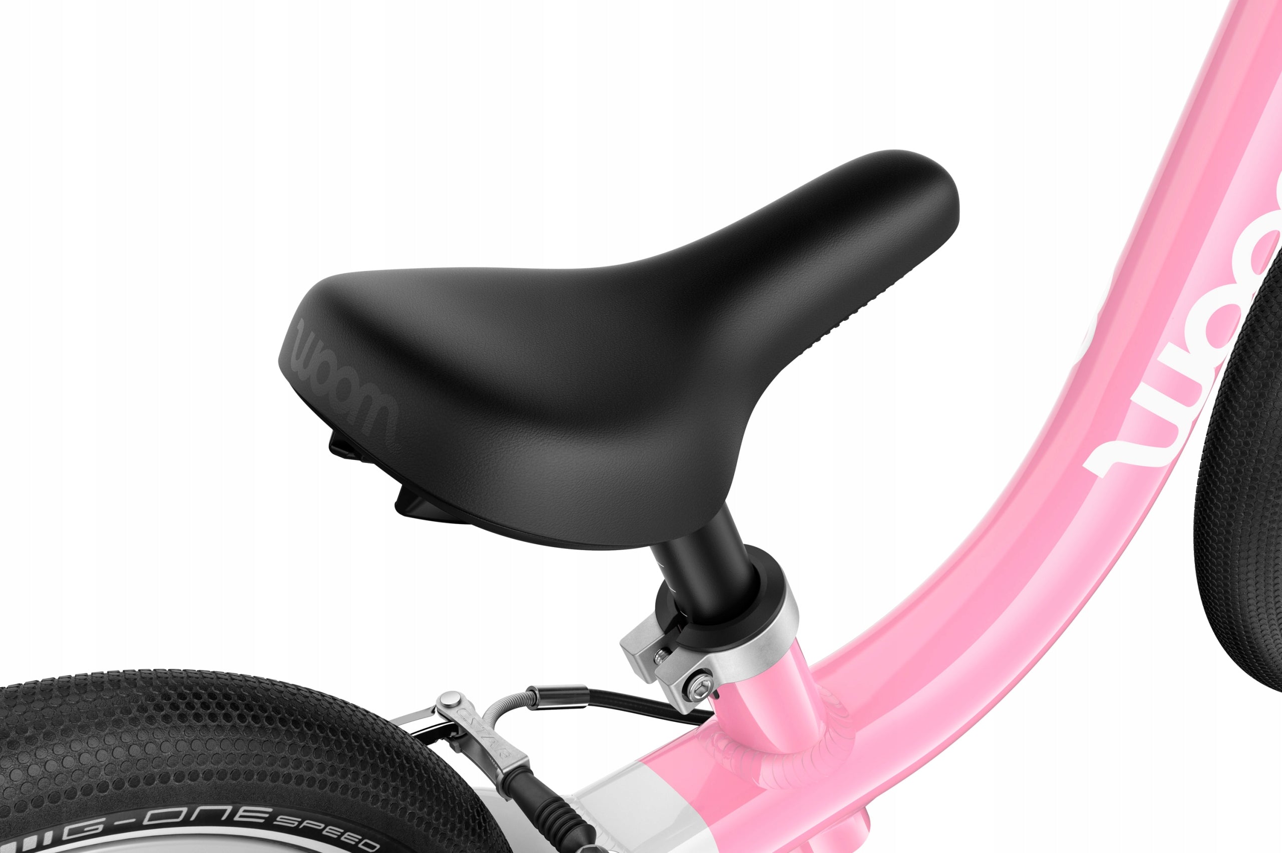 Balance bike Woom GO 1 12" powder pink/pink Height 82–100 cm