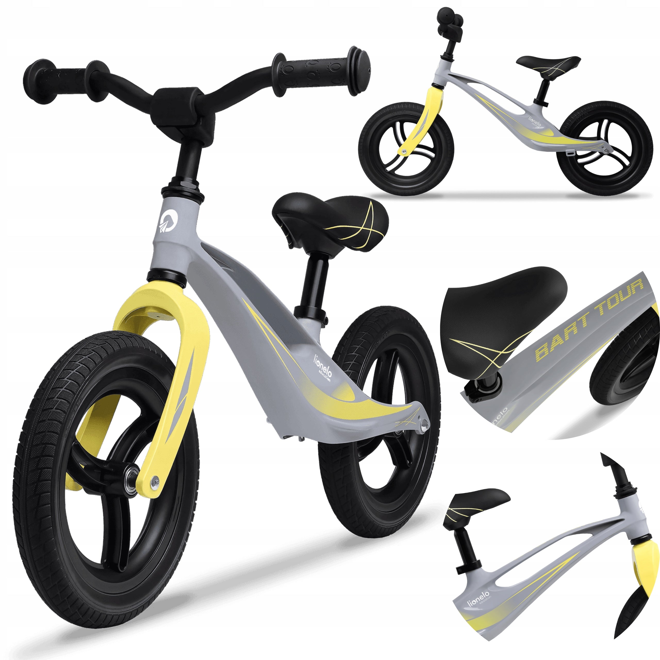 Balance bike for 2 year old rider MAINTENANCE-FREE PU WHEELS LIGHTWEIGHT Lionelo Bart Brand Lionelo