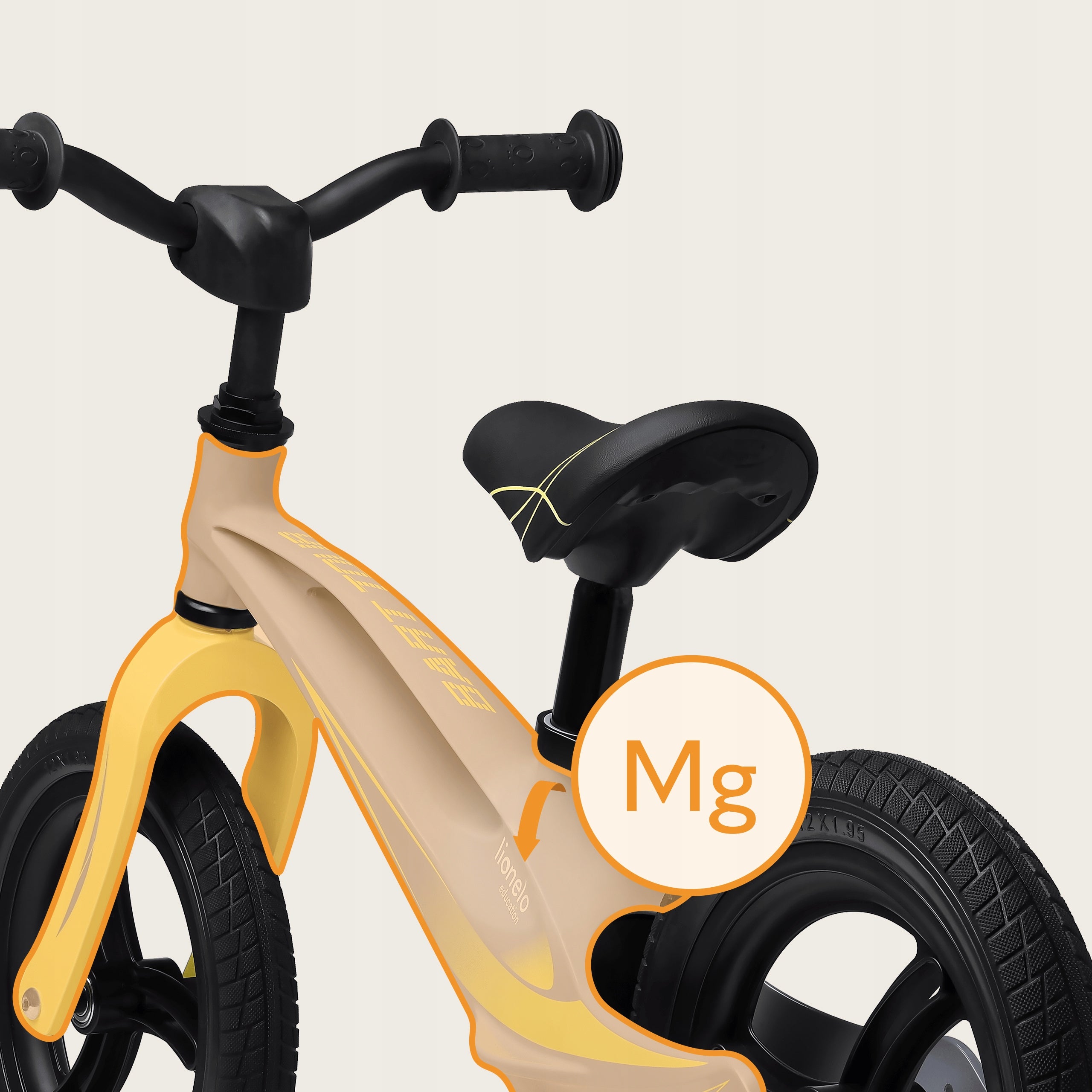 Balance bike for 2 year old rider MAINTENANCE-FREE PU WHEELS LIGHTWEIGHT Lionelo Bart Kid's age 2＋ years