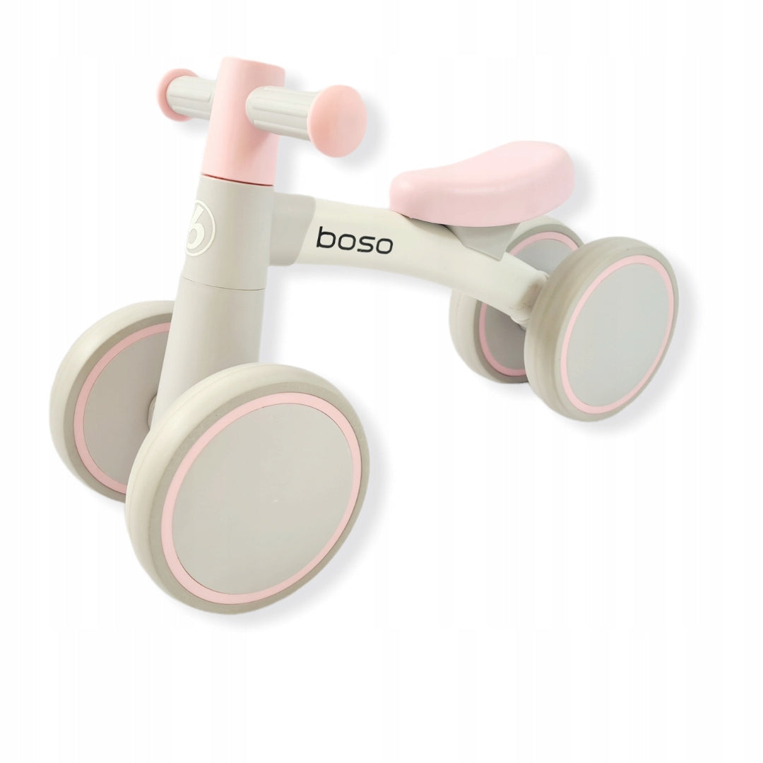 Balance bike for one year rider pusher bike Premium MILA grey + pink