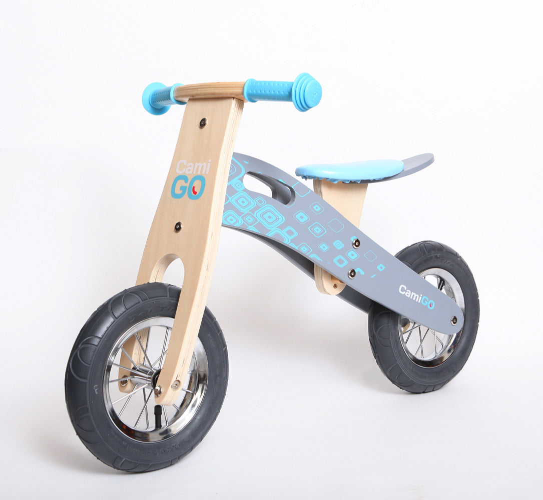 Balance bike wooden wheels pumped 10 and 12 Manufacturer code Cammy