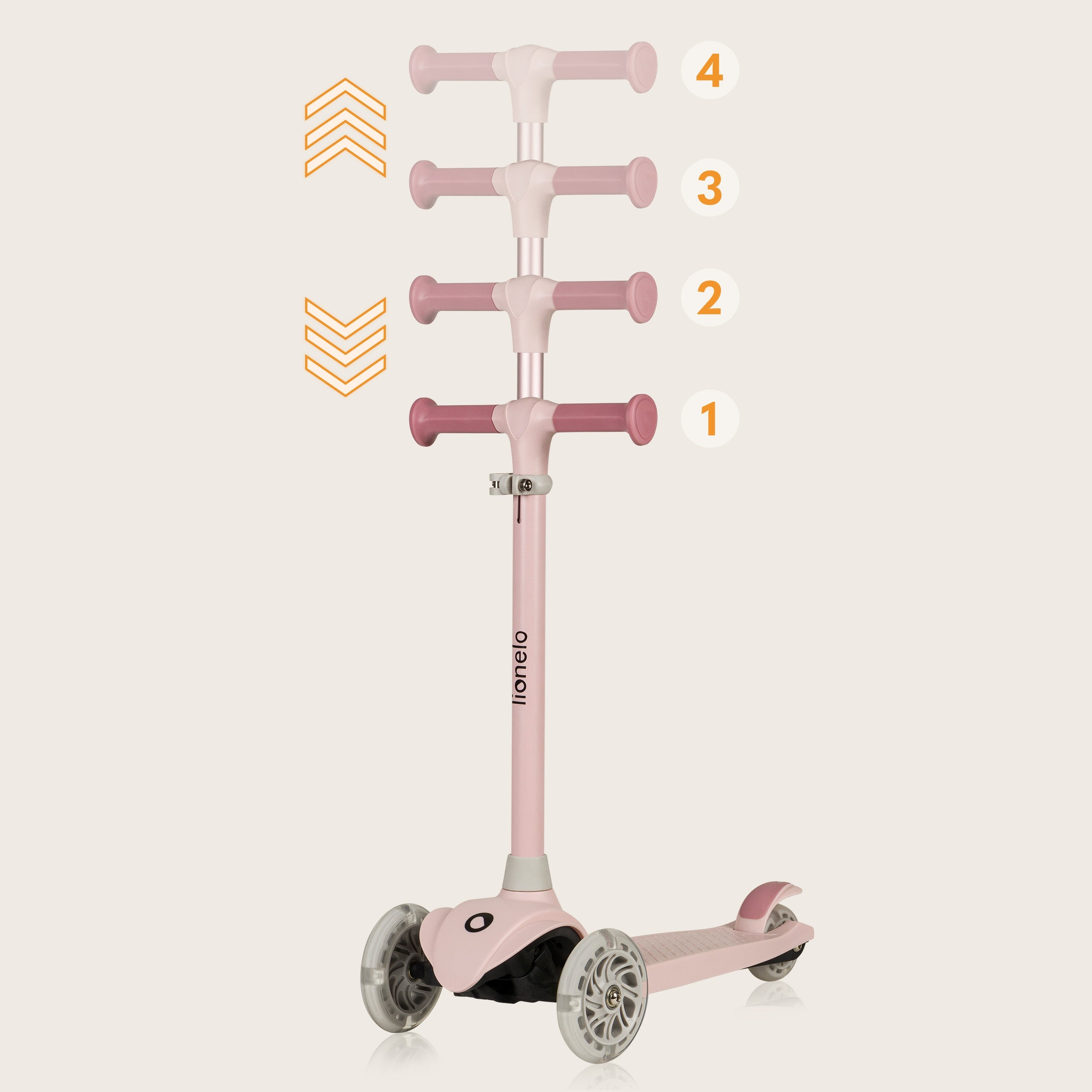 Balance scooter three-wheeled LED WHEELS Lionelo Jessy SET IN HELMET Number of wheels 3