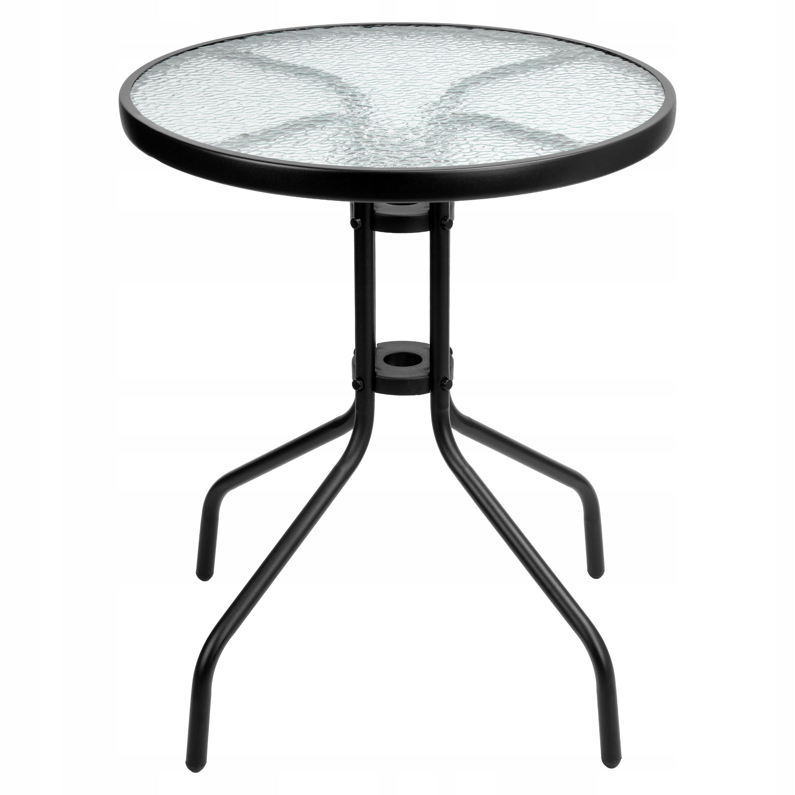 Balcony Furniture Set Black 2 Pers Chairs Table Terrace Garden Small Balcony Color black