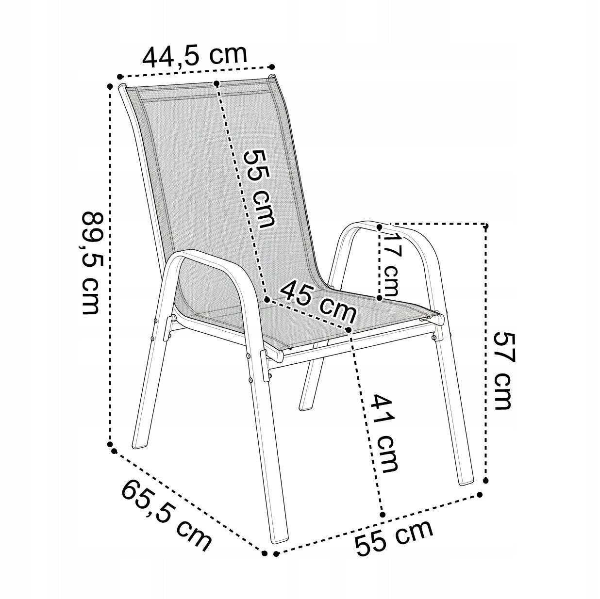 Balcony Furniture Set Black 2 Pers Chairs Table Terrace Garden Small Balcony Packaging status original