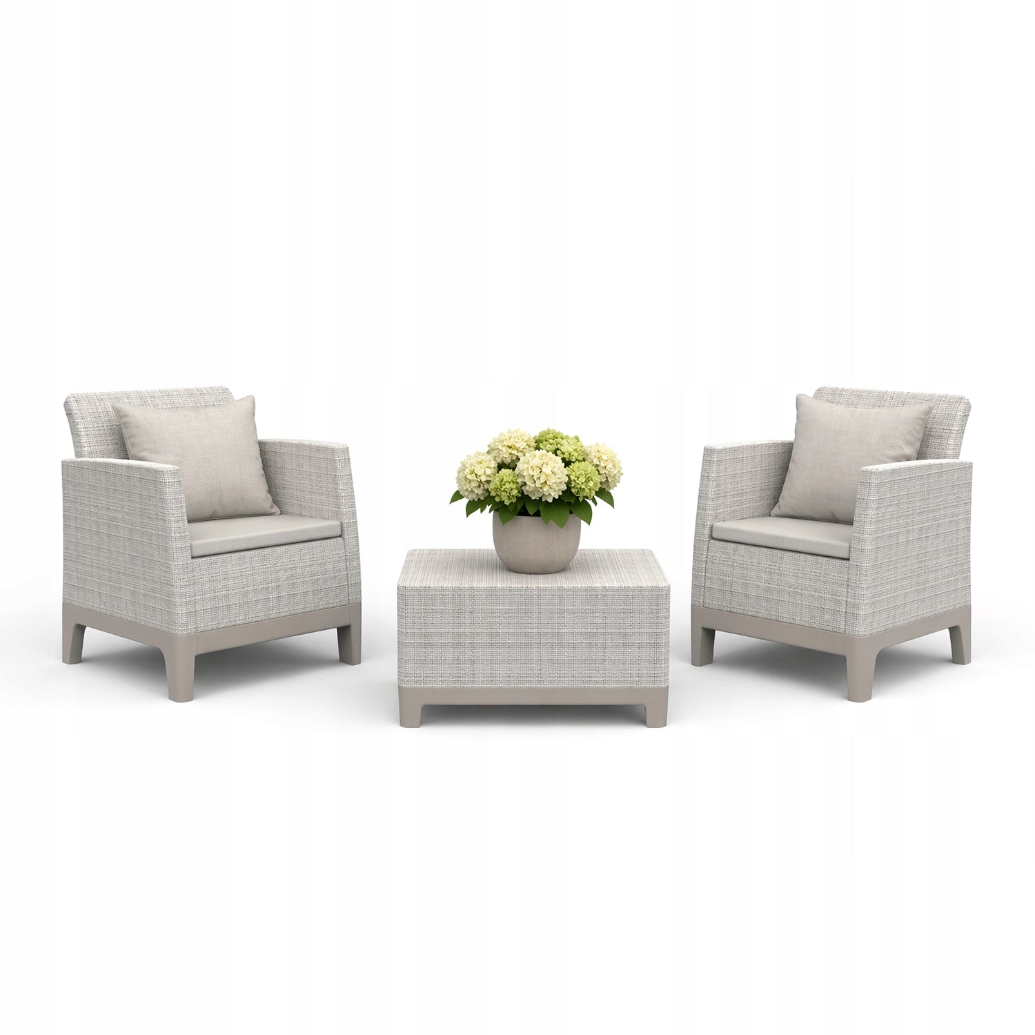 Balcony Garden Furniture Set 2x Armchair Table Keter Scandi for Balcony Manufacturer Keter