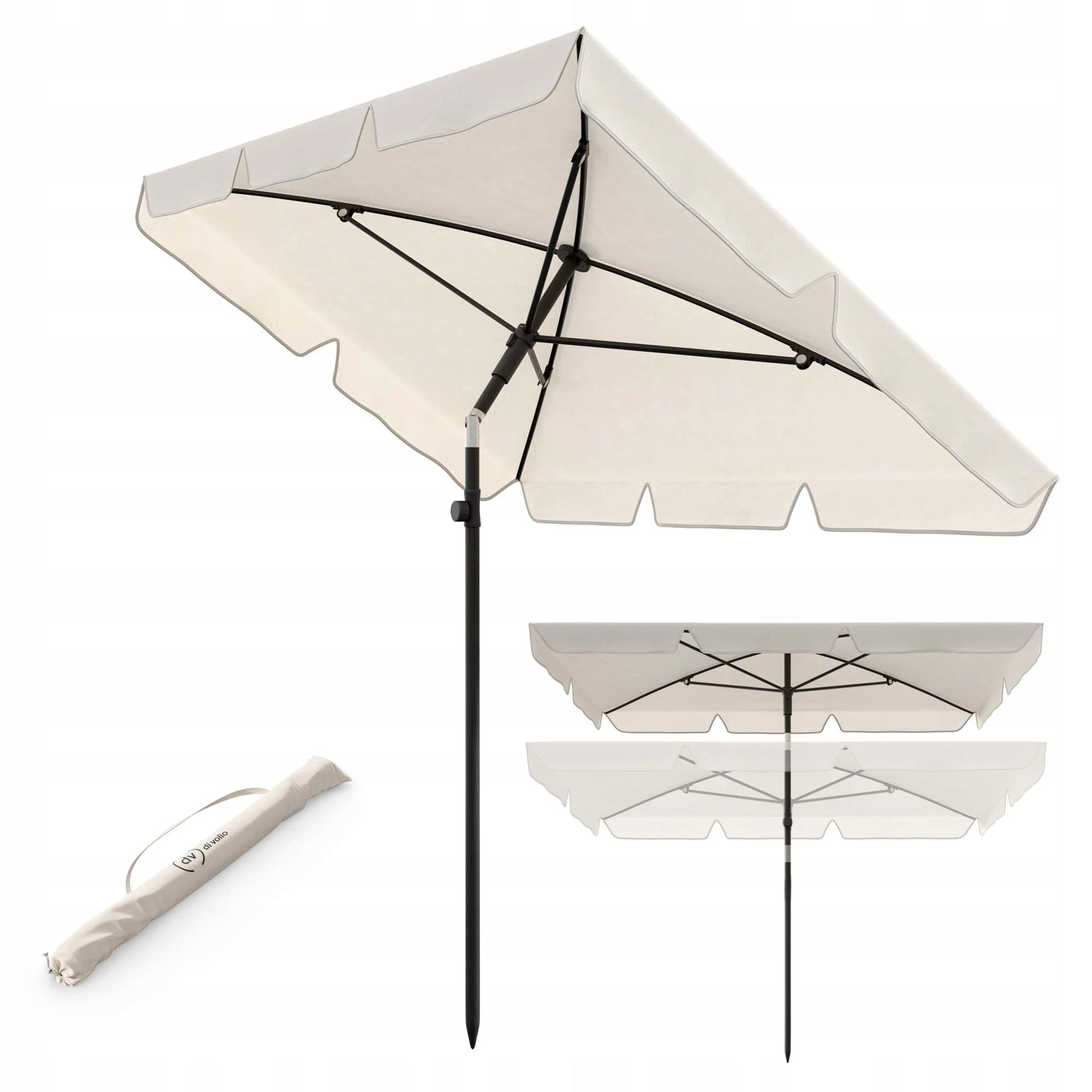 Balcony Garden Umbrella Folding Adjustable Aluminum Cover