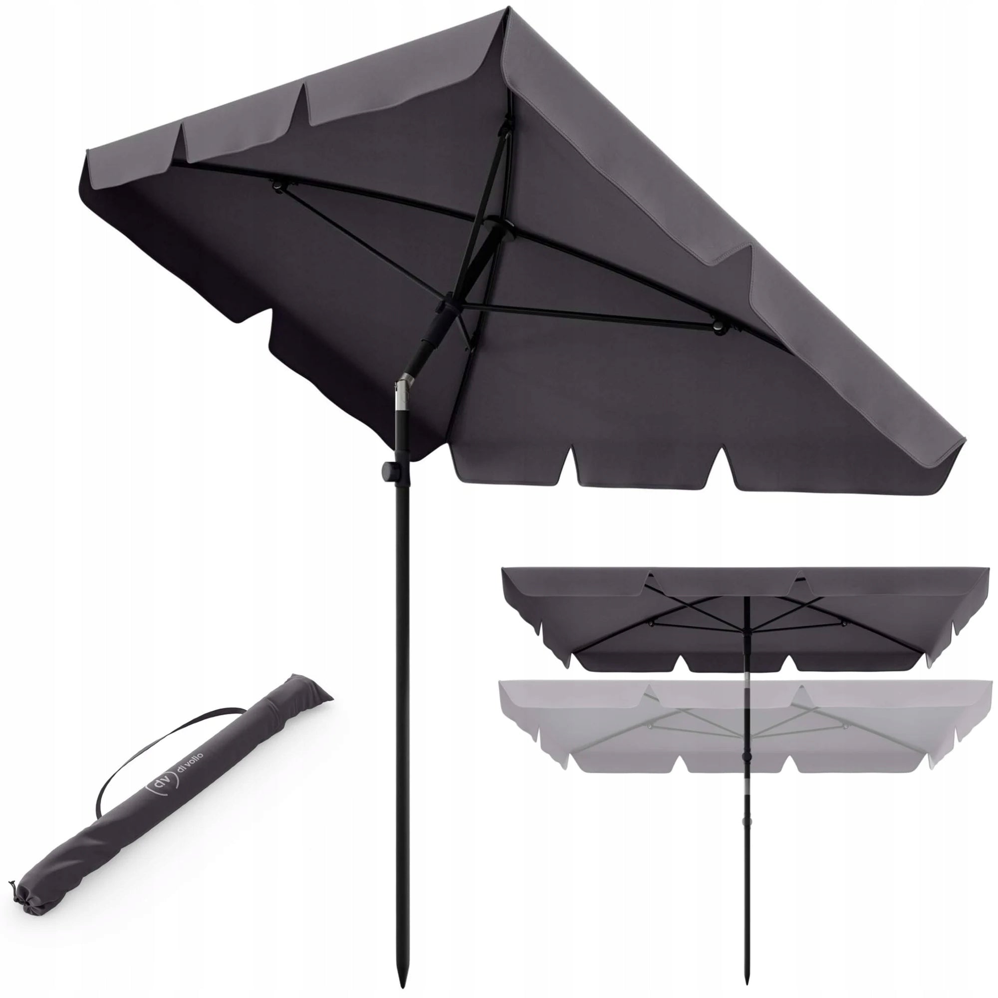 Balcony Garden Umbrella Lightweight Folding Slope Adjustment Cover