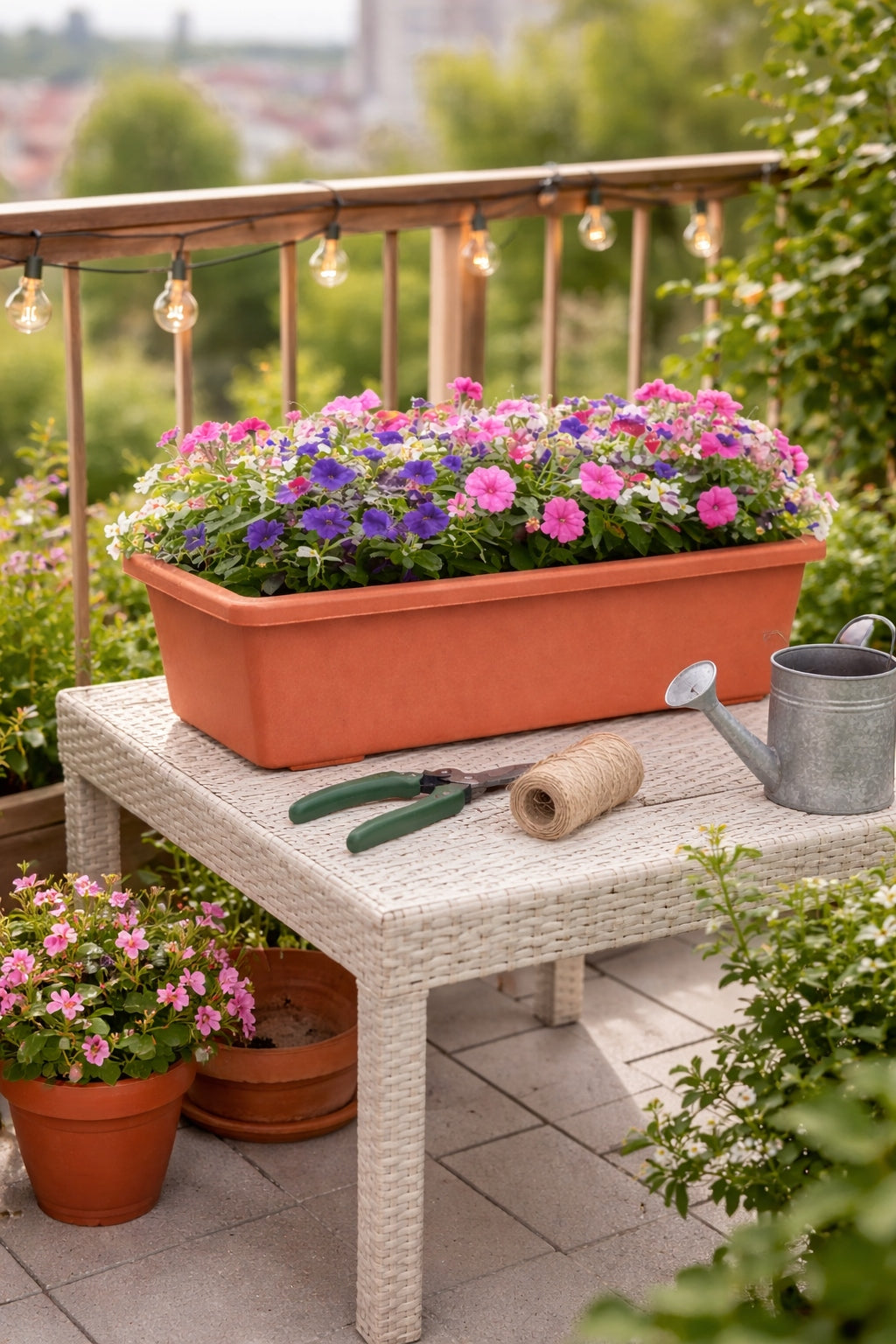 Balcony box 40cm balcony pot, flower container Manufacturer code 5907751804299
