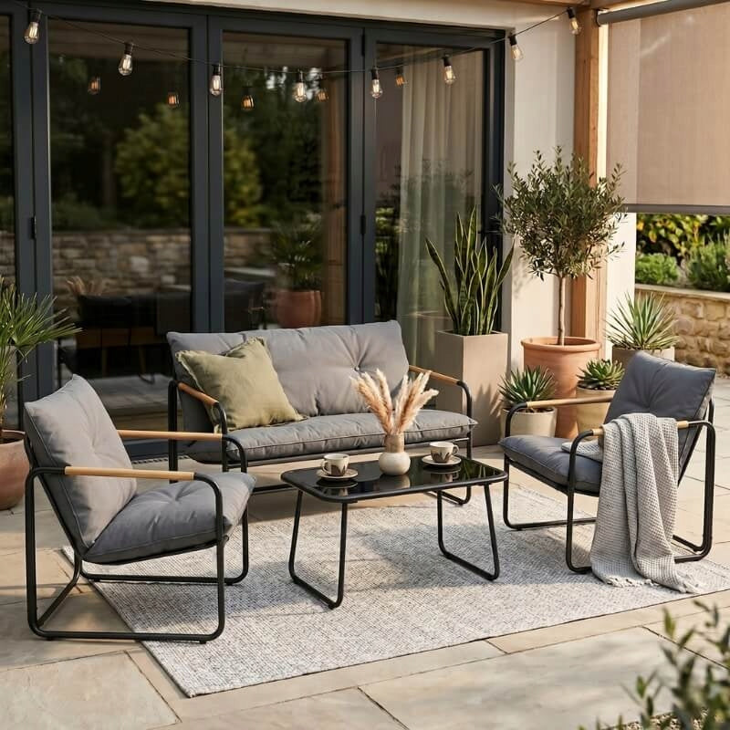 Balcony garden furniture set for balcony terrace SET for garden x306 Main material metal