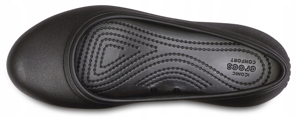 Crocs™ Kadee II flache Arbeitsschuhe für Damen, Schwarz 