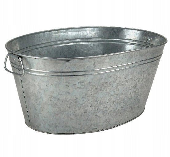 Balia planter 55cm 38cm galvanized metal large