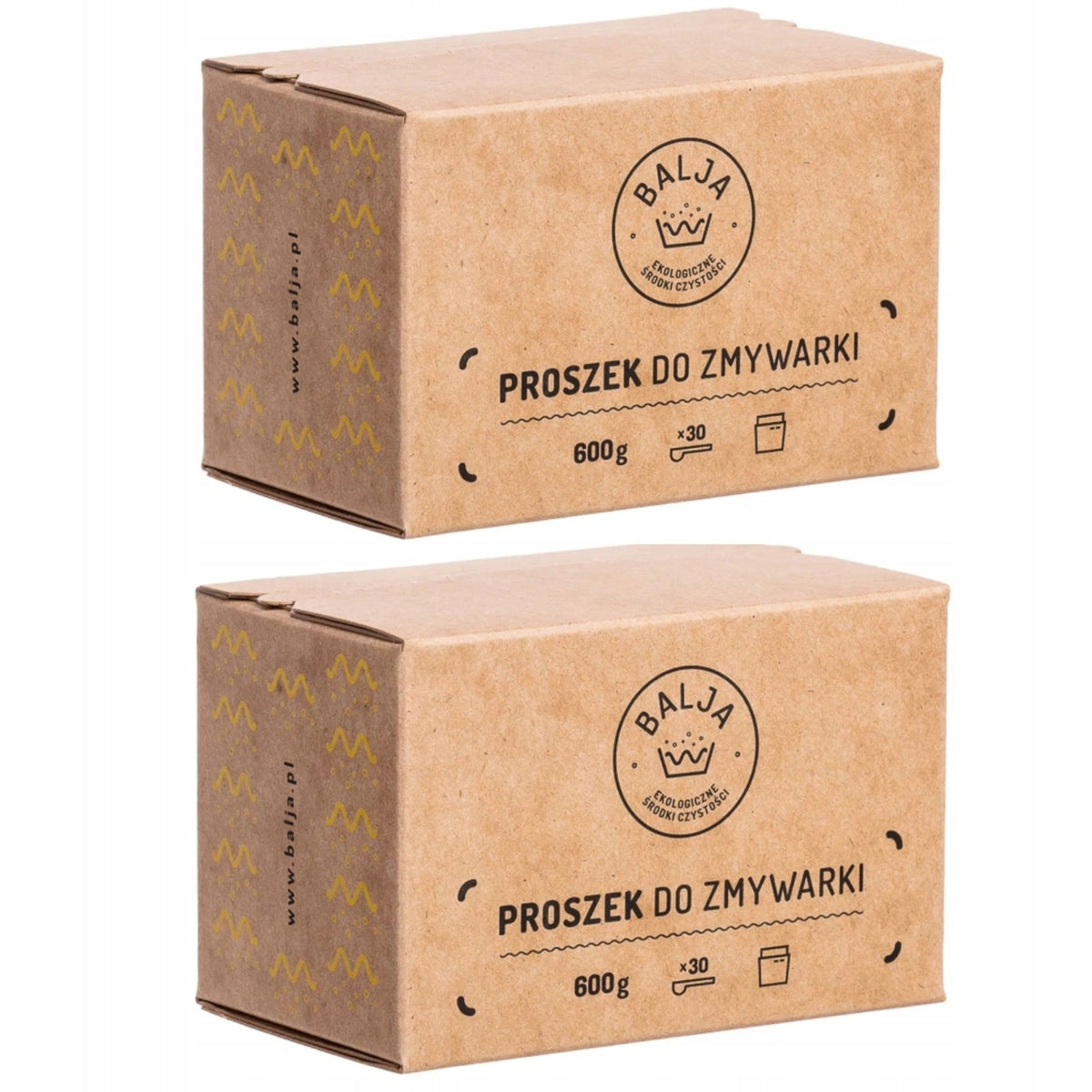Balja Dishwasher Powder Eco-Friendly 100% Biodegradable 600g 2x30 Washes
