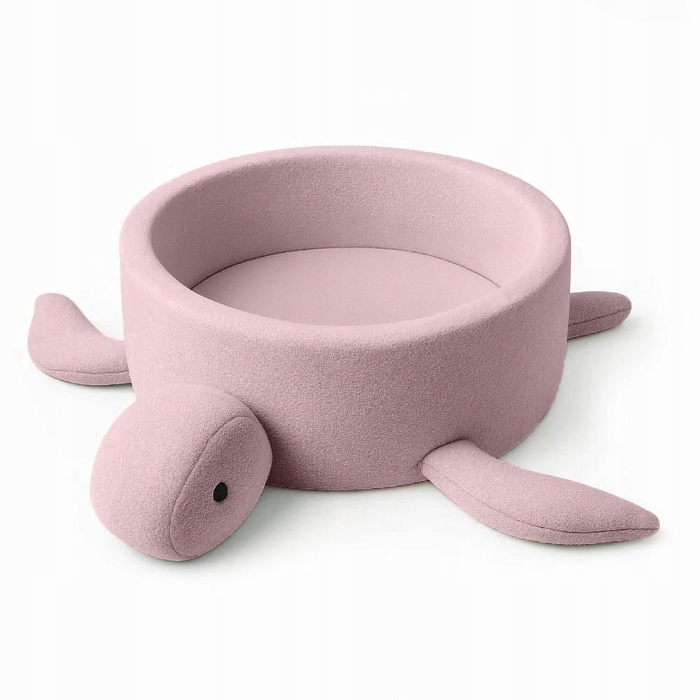 Ball Pool for Children - Turtle Raspberry Glaze Pink Boucle