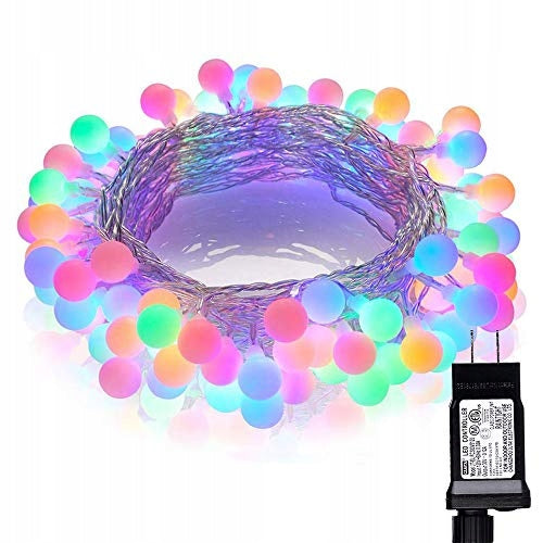 Ball garland, multicolored lamp decoration
