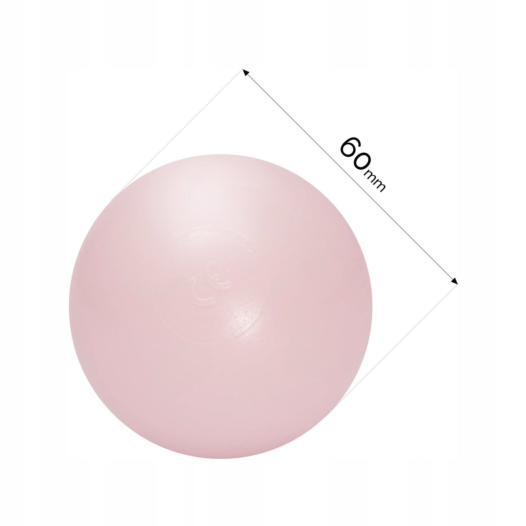 Balls for Dry Pool Playpen for Children MISIOO 6 cm 600 pcs Manufacturer code Kulki Piłki różowe złote perłowe 600