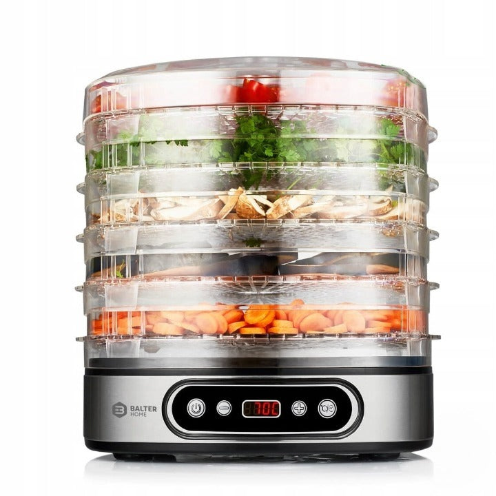 Balter Seco LCD 380W Fruit Vegetable Mushroom Dryer Efficient Silver