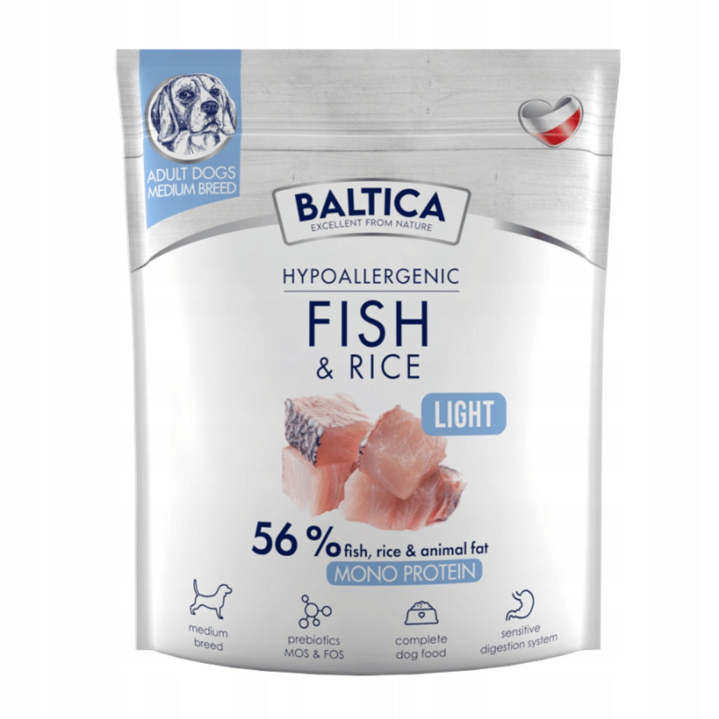 Baltica HYPOALLERGENIC Adult Fish & Rice LIGHT M 1kg