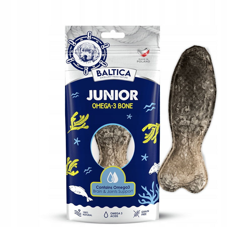 Baltica bone Junior Omega-3 cod dog teether 45g