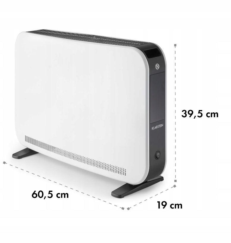 Baltrum Flow Convection Heater Klarstein 2000 W white Pilot Packaging status original
