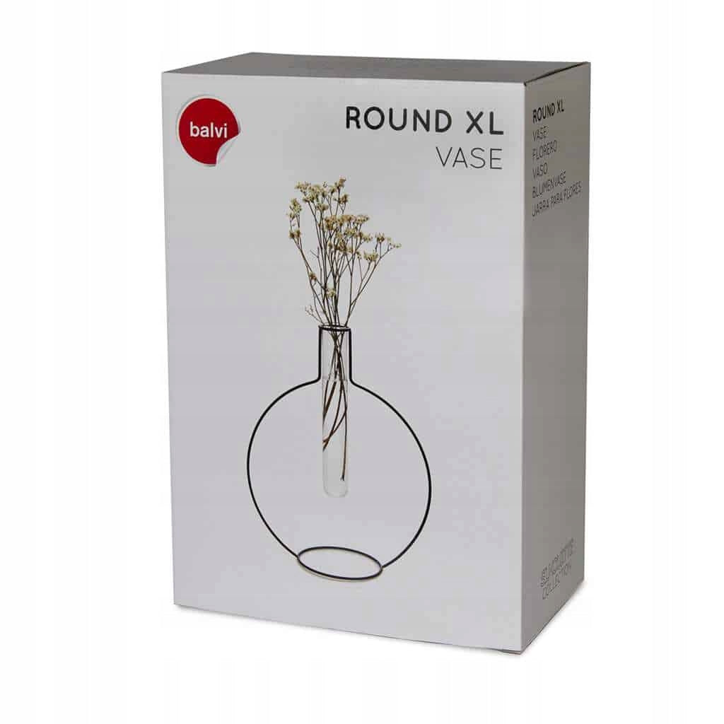 Weiße Silhouette-Vase, 27 cm 