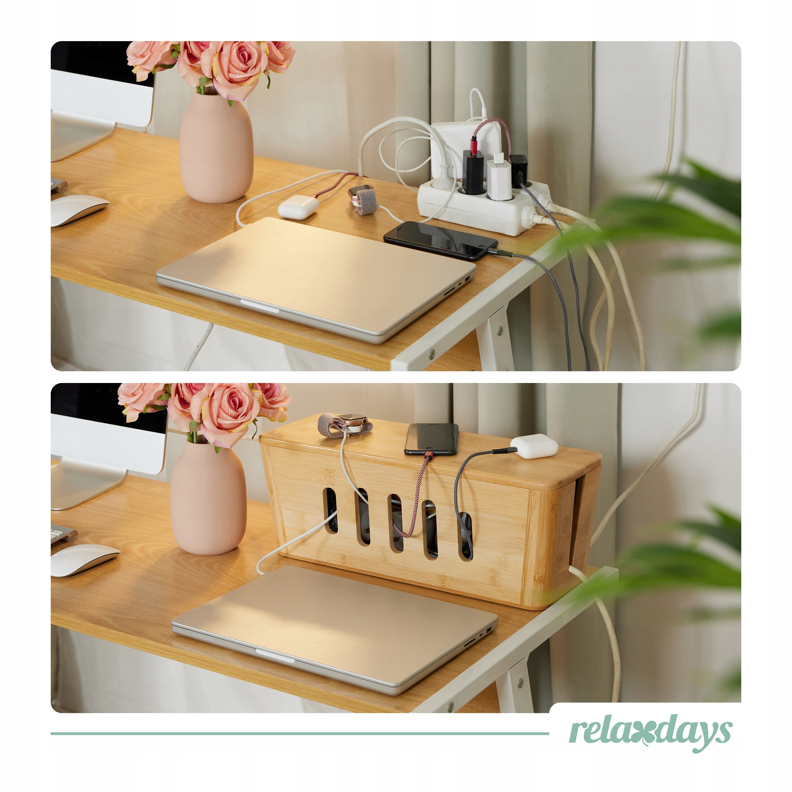 Bamboo Cable Box RD49898 Packaging status original
