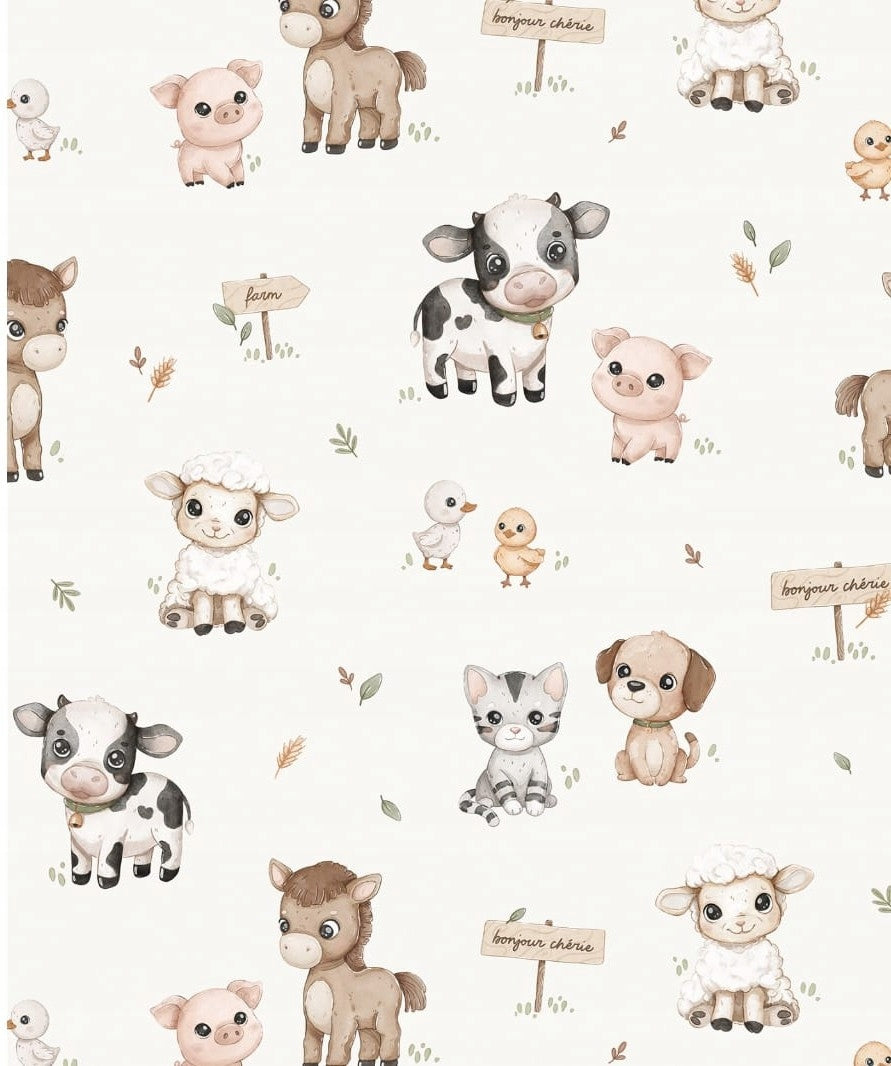 Bamboo Cotton Reusable Diaper 1pc 65x65 cm Farm Manufacturer code 5907701446005
