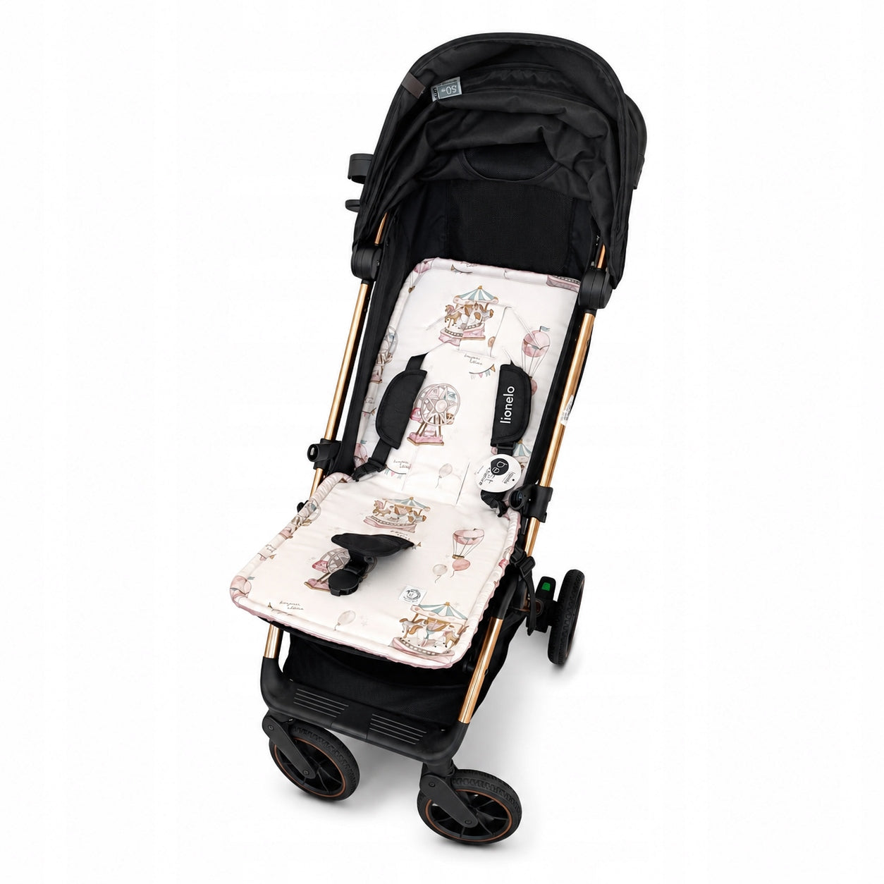 Bamboo Double Sided Minky Stroller Insert Small Lunapark Bonjour Cherie