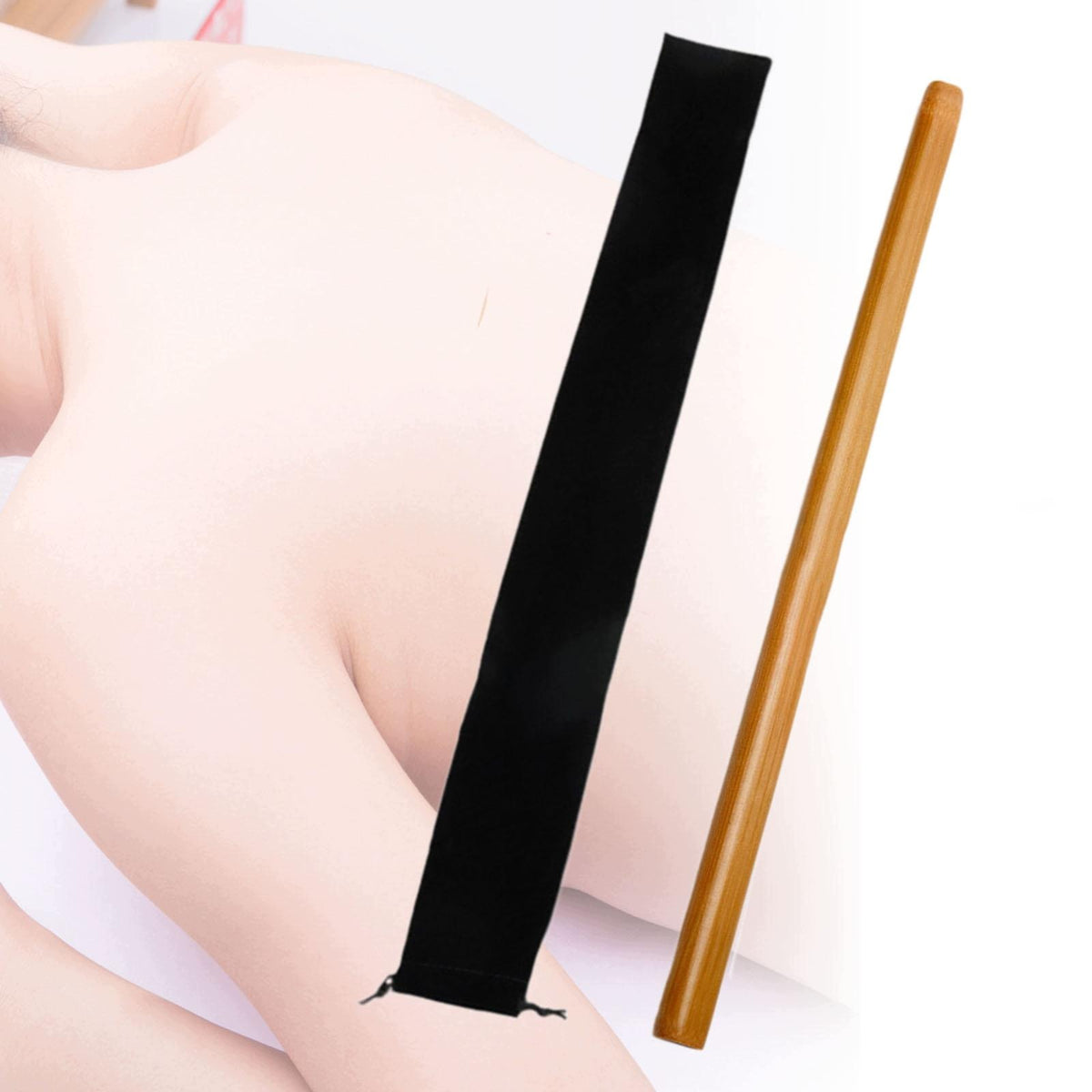 Bamboo Massage Sticks 60cm Portable Bamboo Guasha Tool 60x3cm with bag