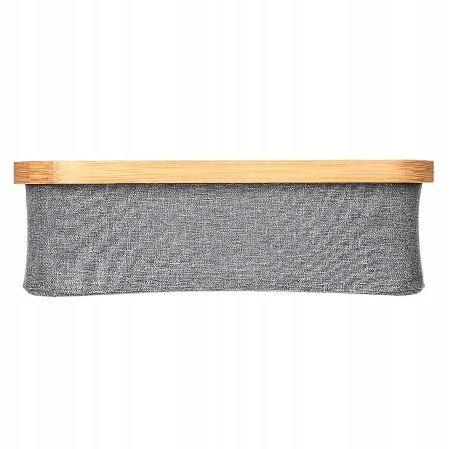 Bamboo Storage Organizer with 4 Compartments and Lid Brand no brand