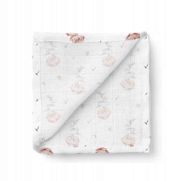 Bamboo baby diaper Bocioland, 110cm x 110cm, Bunnies, 1 pc. Brand Bocioland