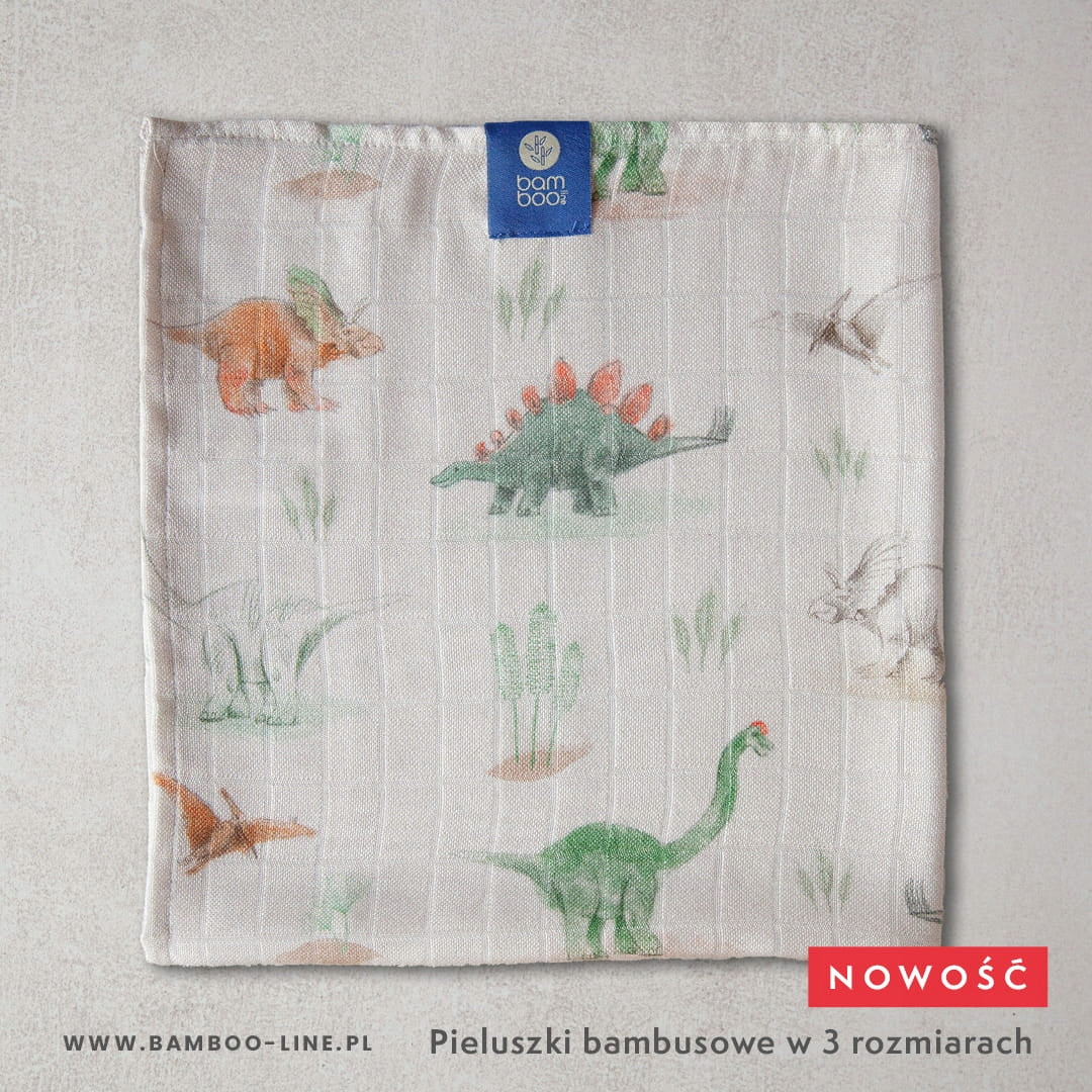 Bamboo diapers Dinosaurs 65x65 cm TEXPOL