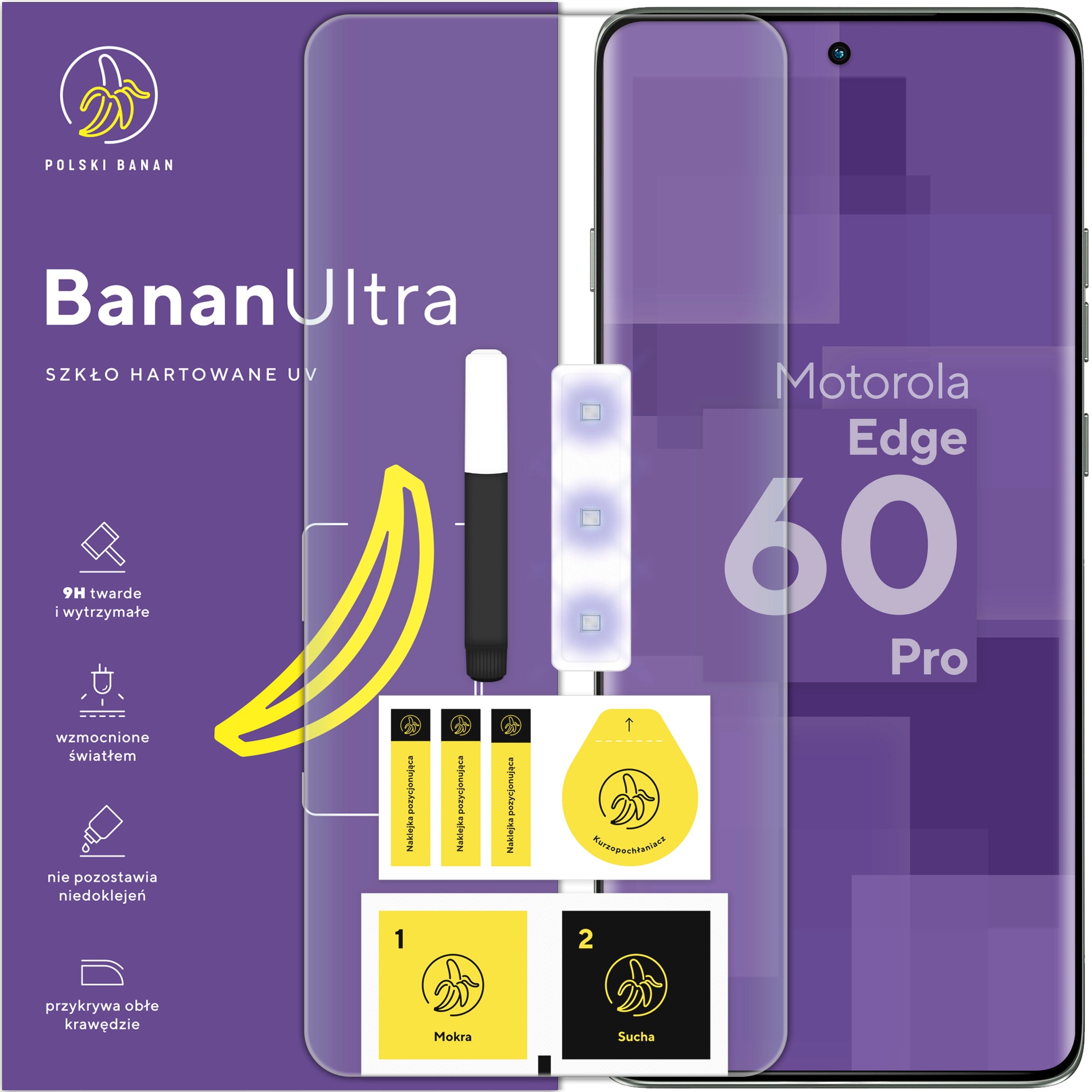 BananUltra Full Screen Tempered Glass for Motorola Edge 60 Pro