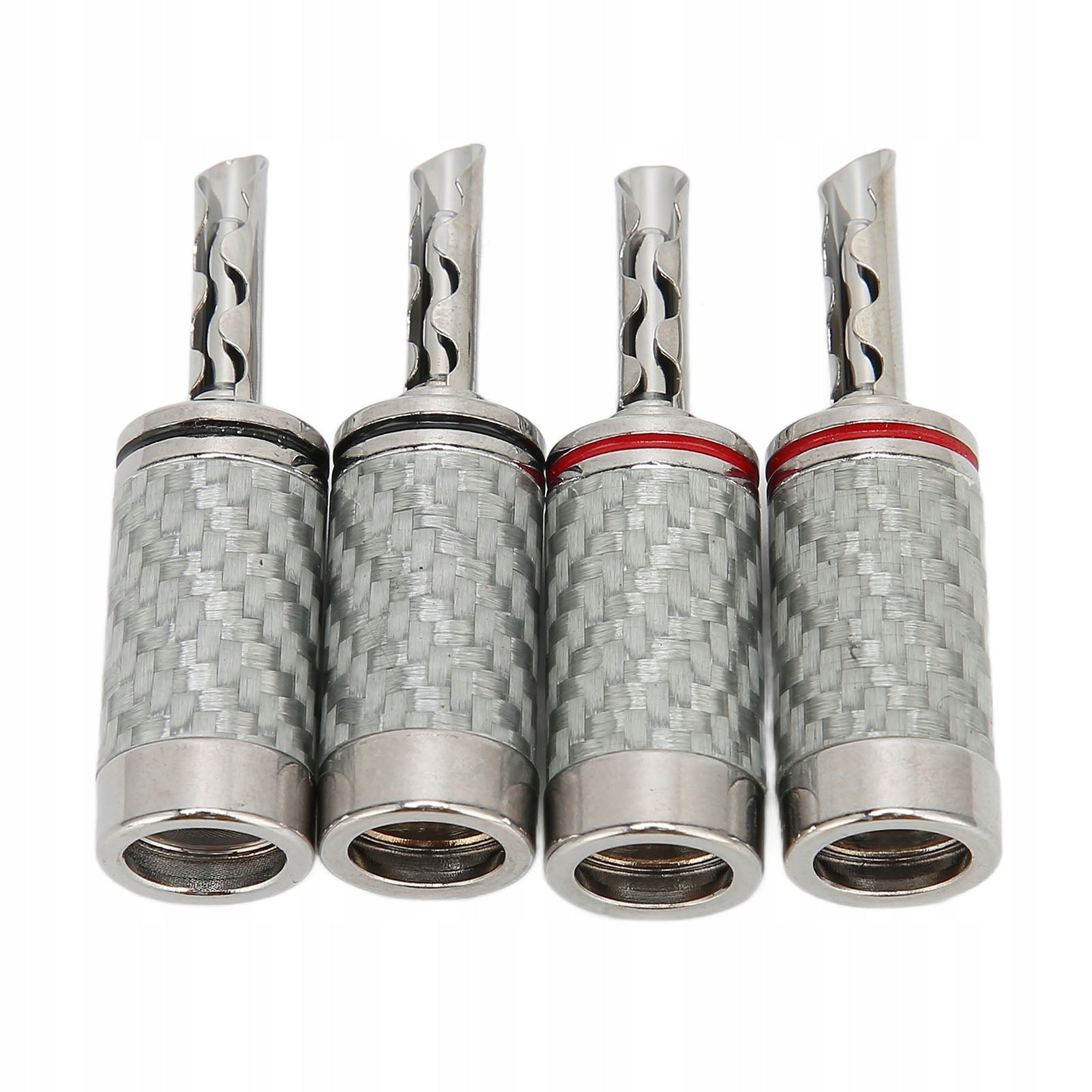 Banana connector BFA, banana plug BFA 4pcs. for AV receiver